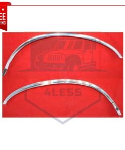 NEW Set of 2 Front Driver & Passenger Side Chrome Fender Trims, Moldings