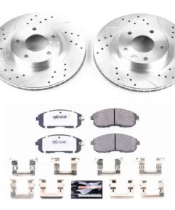 Powerstop K2282-26 Brake Disc and Pad Kit front for 2002-2004 Nissan Altima