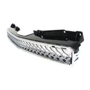 Grille plastic upper chrome shell w/gray insert for 2007-2014 Chevrolet Tahoe