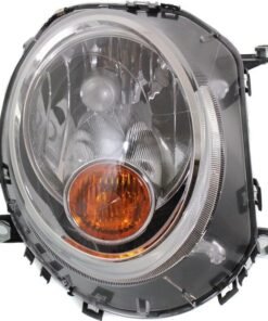 Headlight halogen clear lens right side CAPA for 2009-2013 Mini Cooper Base, S