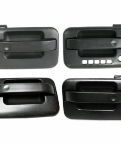 Door Handle 4Pc Set with Driver Side Keypad Hole, Textured for 04-14 Ford F-150