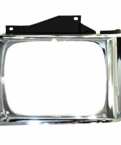 Headlight Door Chrome Bezel & Side Marker Light 4Pc Kit for 1982-1990 S10 Pickup