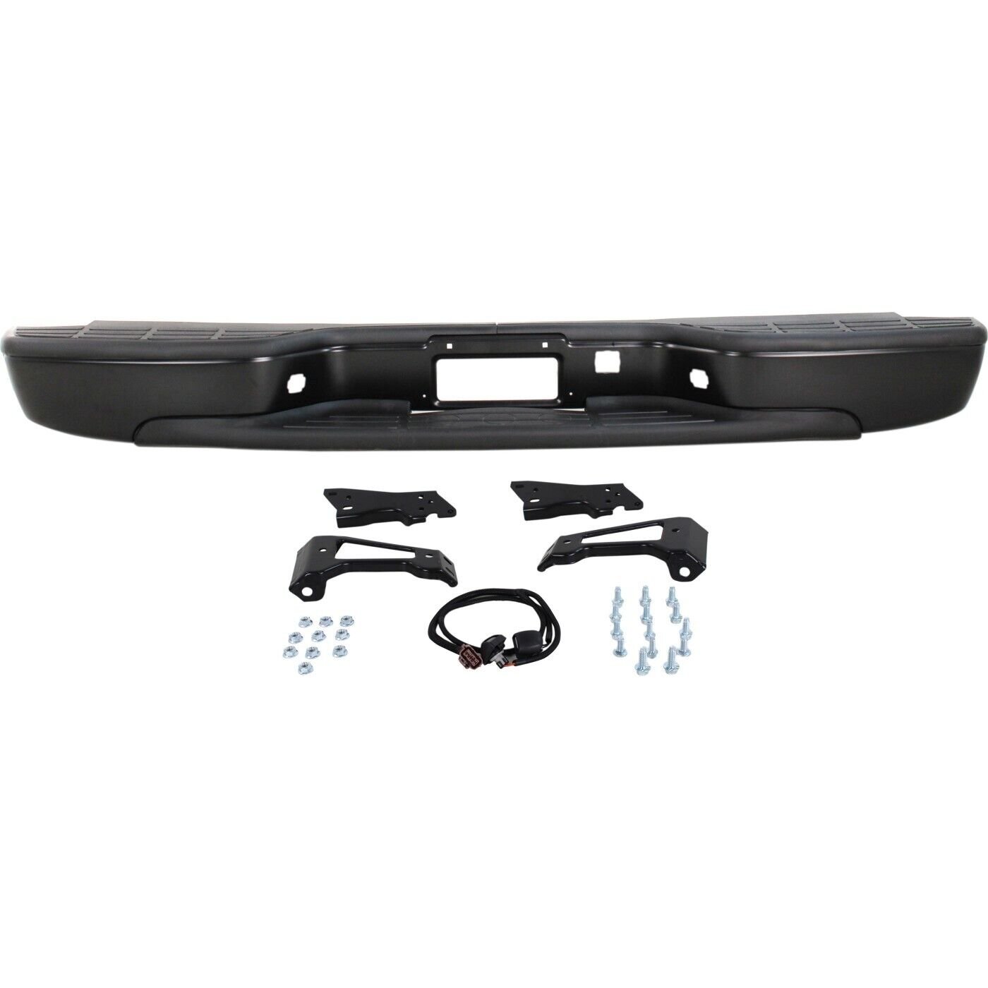 New Rear Step Bumper black steel for 1999-2005 GMC Sierra 1500 SLE, SLT