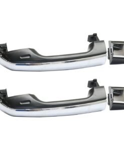 Door Handle Set w/ Chrome Insert, Rear Outer, 2Pc for 2010-2018 Toyota 4Runner
