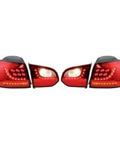 JC Whitney Tail Lights Set of 2 for 10-14 Volkswagen Golf Base 4-Door, Hatchback