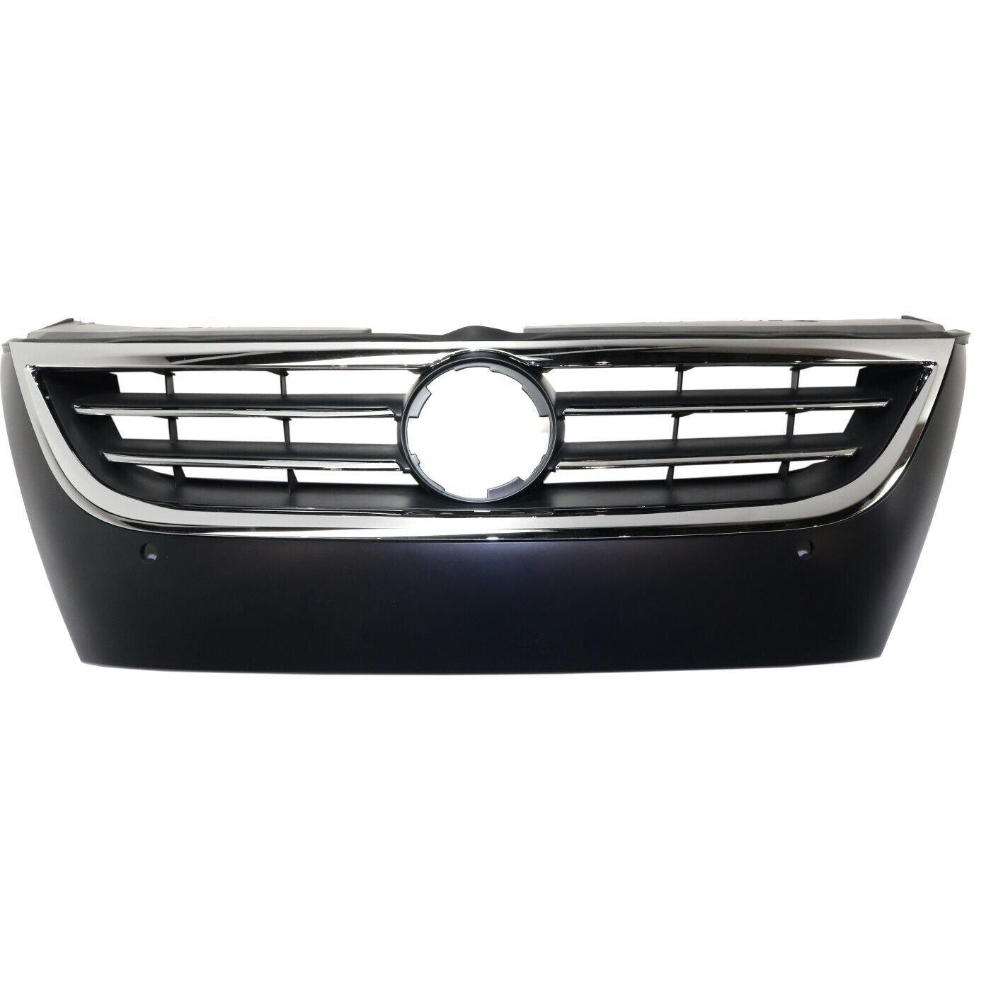 Grille VW1200145C black shell w/ insert CAPA primed for 2009-2012 Volkswagen CC