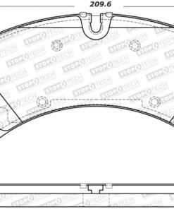 StopTech 2015+ Porsche Macan / 2017+ Porsche Panamera Street Performance Front Brake Pads