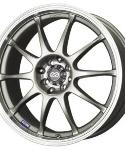 Enkei J10 15x6.5 4x100/108 38mm Offset 72.6mm Bore Dia Silver w/ Machined Lip Wheel