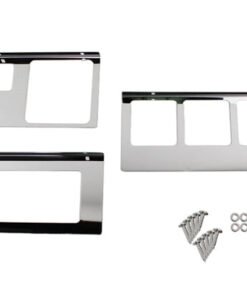 Kentrol 87-95 Jeep Wrangler YJ Dash Overlay Set (3 pieces) - Polished Silver