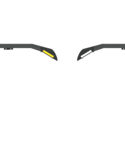 Road Armor 18-20 Jeep Wrangler JL Stealth Front Fender Flare w/Switchback LED DRL - Tex Blk