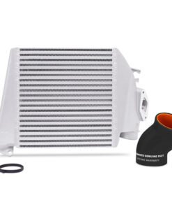 Mishimoto 08-14 Subaru WRX Top-Mount Intercooler Kit - Powder Coated Silver & Black Hoses