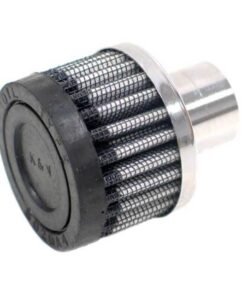 K&N Steel Base Crankcase Vent Filter/Breather 1in Vent OD x 2in OD x 1.5in Height