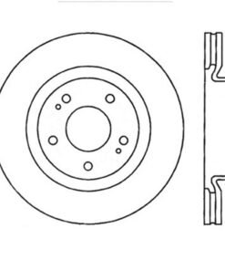 StopTech Power Slot 08-09 Evo 10 Slotted Left Front Rotor