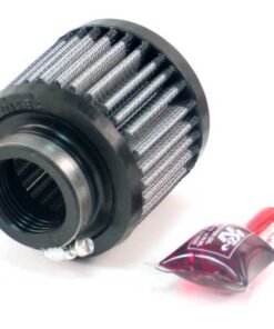 K&N 1.375in Flange ID x 3in OD x 2.5in H Rubber Base Crankcase Vent Filter