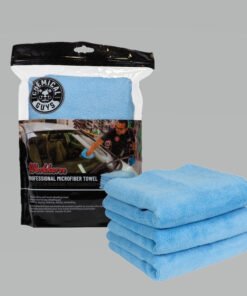 Chemical Guys Workhorse Professional Microfiber Towel - 16in x 16in - Blue - 3 Pack - Case of 16