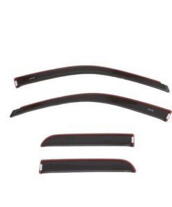 AVS 19-22 Dodge RAM 1500 Crew Cab Color Match Ventvisor 4pc - Brilliant Black Crystal Perlcoat
