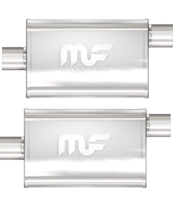 MagnaFlow 11256 4" X 9" Oval Center/Offset Straight Through Mufflers - Set of 2