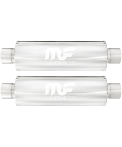 MagnaFlow 10416 4" Round Center/Center Straight Through Mufflers - Set of 2