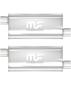 MagnaFlow 14239 5" X 8" Oval Offset/Offset Straight Through Mufflers - Set of 2