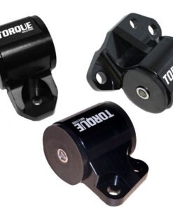 Torque Solution 3pc Billet Engine Mount Kit (2bolt): 92-95 Honda Civic/94-01 Integra/93-97 Del Sol