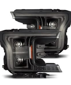 AlphaRex 18-20 Ford F150 PRO-Series Headlight Alpha Black w/ Seq Signal & DRL