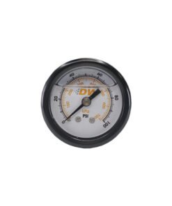 DeatschWerks 0-100 PSI 1/8in NPT Mechanical Fuel Pressure Gauge 1.5in Diameter Black Housing