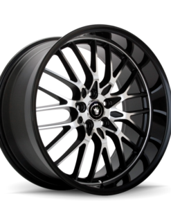 Konig Lace 17x7 10x100/114.3 ET40 Black/Machine Spoke