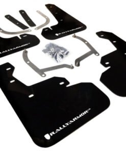 Rally Armor 2017+ Subaru Impreza UR Black Mud Flap w/ White Logo