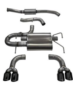 Corsa 08-13 Subaru Impreza Hatchback STI 2.5L Turbo Manual Black Sport Cat-Back Exhaust