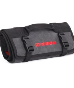 Go Rhino XVenture Gear Tool Roll - Small (4x4in. Closed) 12oz Waxed Canvas - Black