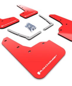 Rally Armor 16-19 Honda Civic Si UR Red Mud Flap w/ White Logo