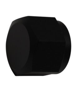 DeatschWerks 10AN Female Flare Cap - Anodized Matte Black