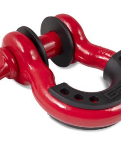 Body Armor 4x4 3/4in Red D-Ring with Black Isolators Single
