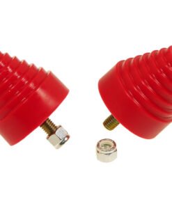 Prothane Universal Bump Stop 2-1/4X2-1/4 Cone w/Stp - Red
