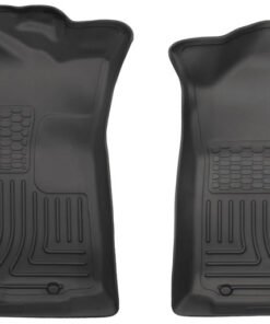 Husky Liners 05-15 Toyota Tacoma Crew/Extended/Standard Cab WeatherBeater Front Black Floor Liners
