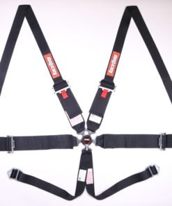 RaceQuip Black SFI CAMLOCK 6pt PU Lap HNR Seat Belt