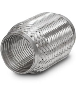 Vibrant SS Turbo FLEX Coupling with Interlock Liner 1.5in inlet/outlet x 4in long