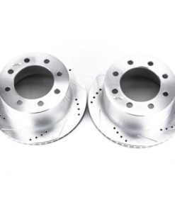 Power Stop 00-02 Dodge Ram 2500 Rear Evolution Drilled & Slotted Rotors - Pair