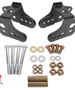 BMR 79-04 Ford Mustang Control Arm Relocation Bracket - Black Hammertone