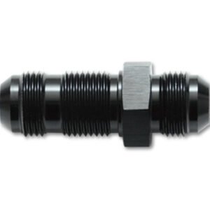 Vibrant -3AN Flare Straight Bulkhead Adapter Fitting - Aluminum