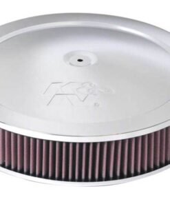 K&N 14in Red Custom Air Cleaner Assembly - 5.125in ID x 14in OD x 2.75in H x 1.25in Drop Base