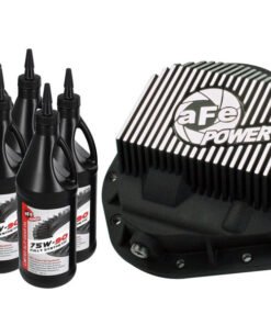 aFe Power Front Diff Cover w/ 75W-90 Gear Oil 5/94-12 Ford Diesel Trucks V8 7.3/6.0/6.4/6.7L (td)