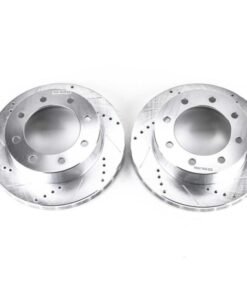 Power Stop 1999 Ford F-250 Super Duty Front Evolution Drilled & Slotted Rotors - Pair