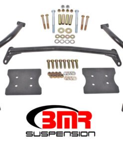 BMR 79-04 Fox Mustang Torque Box Reinforcement Plate Kit(TBR005H And TBR003H) - Black Hammertone