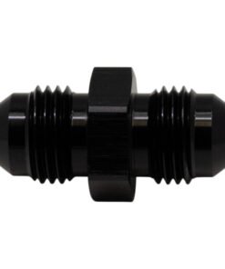DeatschWerks 6AN Male Flare to 6AN Male Flare Coupler - Anodized Matte Black