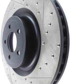 StopTech Slotted & Drilled Sport Brake Rotor - 2015 Ford Mustang GT - Front Left