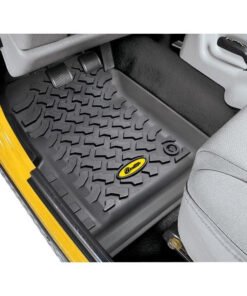 Bestop 51511-01 Black Front Floor Liners for 1976-1995 CJ5/CJ7/CJ8, Wrangler YJ