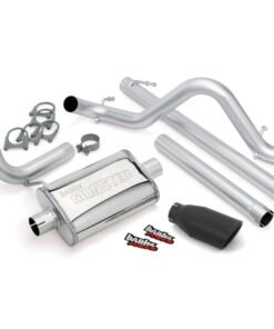 Banks Power 07-11 Jeep 3.8L Wrangler Unlimited - 4dr Monster Exh Sys - SS Single Exh w/ Black Tip