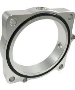 Torque Solution Throttle Body Spacer (Silver): Dodge Challenger R/T / SRT8 2011-2012 V8-5.7/6.4L