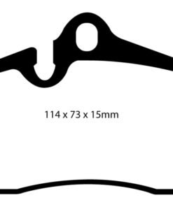 EBC 04-08 Porsche Boxster (Cast Iron Rotors only) 2.7 Yellowstuff Rear Brake Pads